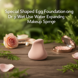 Éponge de maquillage en forme d'œuf, à usage sec et humide, éponge de maquillage extensible à l'eau - Product Image 3
