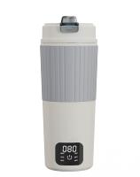 Hervidor de Agua Eléctrico Inteligente, Taza Eléctrica Portátil, Botella para Bebidas al Aire Libre con Pantalla LCD de Temperatura para Viajes