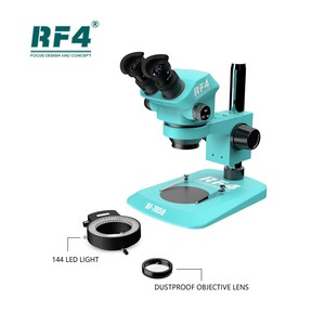 Rf4 RF7050-PO4 स्टीरियो दूरबीन माइक्रोस्कोप 7-50x पो4 पैड इलेक्ट्रॉनिक फोन मरम्मत माइक्रोस्कोप - Product Image 1