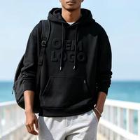 Hoodie Oversize Warna Solid dengan Pola 3D untuk Musim Gugur, hoodie ukuran besar dengan Cetak Densitas Tinggi