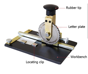 Máquina de marcado manual Máquina de grabado de placa Máquina de etiquetado - Product Image 2