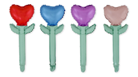 Ballons en forme de fleurs RTS pour la décoration de mariage, la Saint-Valentin et la fête des mères - Ballons de fête en feuille colorée 21*45cm, idée cadeau