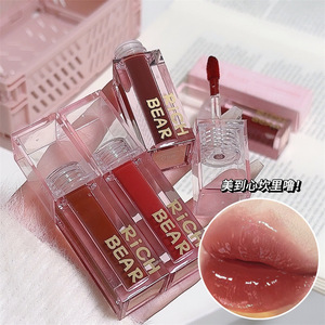 <span class=keywords><strong>ลิ</strong></span><span class=keywords><strong>ป</strong></span>กลอส Rich Bear สีชมพูกระจกเงา ฉ่ำวาว ติดทนนาน กันน้ำ บำรุงริมฝี<span class=keywords><strong>ป</strong></span>าก - Product Image 3