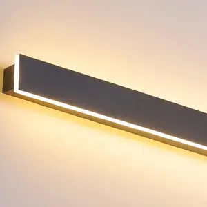 Basit yeni Modern LED duvar ışıkları uzaktan kumandalı oturma odası yatak odası koridor sundurma balkon iç mekan aydınlatması açık su geçirmez lambalar