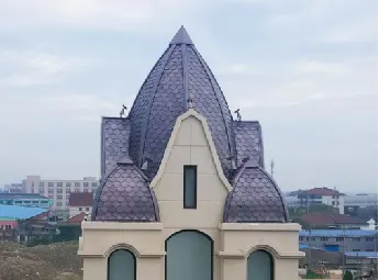 中国クラシック卸売純銅ダイヤモンドバーブ銅タイルカスタマイズ現代銅屋根メーカー