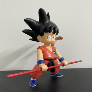 Statuetta in PVC di Giovane Son <span class=keywords><strong>Goku</strong></span> con Bastone, Bambola dell'Infanzia 25cm, Accessori Anime in Confezione, Regalo di Compleanno, Ornamento da Scrivania - Product Image 3