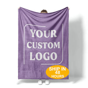 ผ้าห่มขนแกะผ้าสักหลาดแบบมีโลโก้ - Product Image 1
