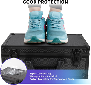 กล่องใส่การ์ดเกรดแบบมินิมอลคุณภาพสูง พร้อมกุญแจล็อคแบบผสมอะลูมิเนียมสี่แถว ดีไซน์สวยงาม - Product Image 4