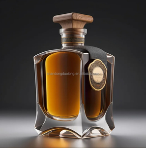 Bouteilles en verre borosilicate carrées pour spiritueux, vente en gros d'usine, 30ml, 500ml, 750ml, <span class=keywords><strong>1L</strong></span>, pour whisky, <span class=keywords><strong>rhum</strong></span>, tequila, XO - Product Image 3
