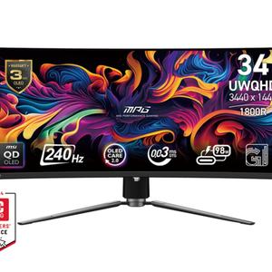 Nuevo Monitor MSI MPG 491CQP 240, 49 pulgadas, Hz, 1800R, pantalla curvada Full HD VA, monitores de PC para juegos - Product Image 1