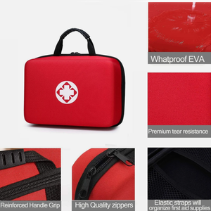 Bolsa <span class=keywords><strong>de</strong></span> <span class=keywords><strong>Primeros</strong></span> <span class=keywords><strong>Auxilios</strong></span> <span class=keywords><strong>de</strong></span> Viaje Roja Impermeable, Brillante y Moderna, Estuche <span class=keywords><strong>de</strong></span> Almacenamiento <span class=keywords><strong>de</strong></span> Medicamentos, Estuche Personalizado <span class=keywords><strong>de</strong></span> EVA, Venta al Por Mayor - Product Image 5