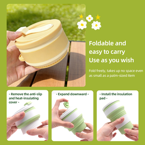 OEM ODM Eco-Friendly Waterproof 350ml Foldable Portable Travel Pet Puppy Dog Water Drinking Bowl <b>Dispenser</b> <b>Bottle</b> - Product Image 3