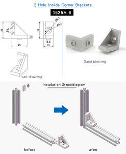 1515 1081 nhôm hồ sơ phù hợp với kết nối 1525a-6 chết đúc nhôm khung 2525 loạt máy phần chết đúc alumin - Product Image 6