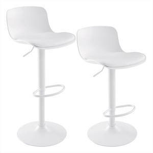 Tabouret <span class=keywords><strong>de</strong></span> <span class=keywords><strong>bar</strong></span> moderne en plastique <span class=keywords><strong>noir</strong></span> avec dossier, hauteur réglable, pivotant, avec repose-pieds pour îlot <span class=keywords><strong>de</strong></span> cuisine, pub, café, comptoir <span class=keywords><strong>de</strong></span> <span class=keywords><strong>bar</strong></span> - Product Image 2