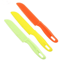 Kleurrijke keuken kinder kookmessen kinder cake salade sla plastic fruit groente snijder broodmes