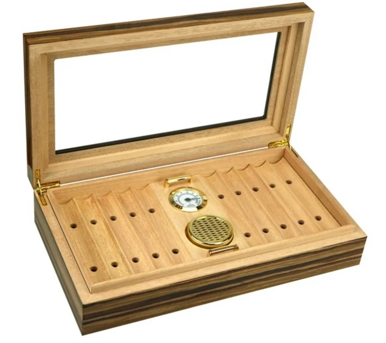 Подарочная коробка для сигар из испанского кедра, деревянная коробка для сигар, подарок на день рождения