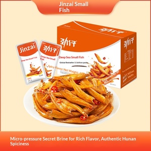 Acciughe Jinzai <span class=keywords><strong>di</strong></span> Acqua Profonda, <span class=keywords><strong>Specialità</strong></span> Hunan, Snack Piccante Pronto da Mangiare, 12g*20 Confezioni, Essiccate, Conservazione a Temperatura Normale 240°. - Product Image 4