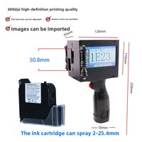 Impresora de Inyección de Tinta Portátil Digital de Mano para Codificación por Lotes con Código QR, Pantalla Táctil para Codificación por Lotes de Bolsas de Plástico, Fecha de Caducidad