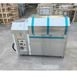 Petite machine à torréfier rotative à gaz et électrique pour céréales, soja, amandes, châtaignes, noix et arachides - Product Image 2