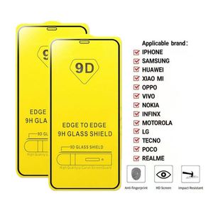Tempered Glass 9D <strong>21D</strong> Mobile <strong>Screen</strong> <strong>Protector</strong> for Itel TECNO Hot 8 9 - Product Image 2