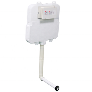 Réservoir de chasse d'eau moderne encastré de 80mm d'épaisseur HDPE FS1001-D compatible WDI pour les salles de bains <span class=keywords><strong>Geberit</strong></span> Sigma - Product Image 5