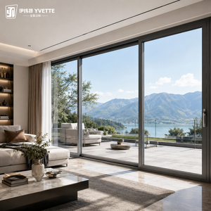 Fenêtre coulissante en aluminium sur mesure, cadre fin et étroit pour une vue panoramique, structure en alliage stable pour la construction de maisons modernes - Product Image 6