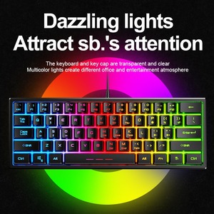 Hot-Selling FV-61 Mechanical Wired <b>Gaming</b> Keyboard - Glowing Portable for Computers FV-61 <b>Gaming</b> Keyboard FV-61 <b>Gaming</b> Keyboard - Product Image 3