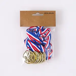 Haute qualité prix bas pas cher enfant jouets médaille en plastique enfants enfants sport nager/courir médailles d'or