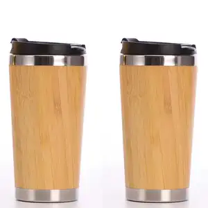 450 мл бамбуковая кружка для кофе кружка для путешествий Кружка для кофе деревянная кружка бамбуковая дорожная Изолированная кружка для кофе с пластиковой крышкой