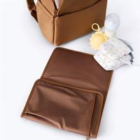 Sac à dos à langer en nylon pour maman avec matelas à langer, grande capacité, organisateur de poussette, sac à couches de maternité extérieur