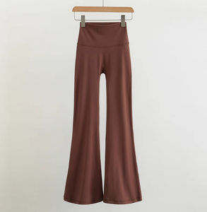 Pantalon de yoga à jambe large en nylon à séchage rapide, effet ventre plat et lifting des fesses, idéal pour le yoga et les tenues décontractées féminines - Product Image 2