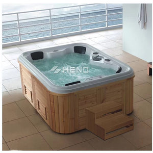 อ่างสปาหรูหราสำหรับกลางแจ้ง 6 ที่นั่ง รุ่นใหม่ปี <span class=keywords><strong>2022</strong></span> ขายดี พร้อมห้องอาบน้ำขนาด 107 นิ้ว อ่างน้ำวนแบบกำหนดเอง อ่างอาบน้ำนวดตัว - Product Image 6