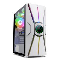 Boîtier d'ordinateur ATX blanc SAMA, très vendu, avec USB 3.0, verre trempé, tour moyenne complète, boîtier PC