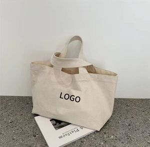 Bolsa de Compras de Lona de Algodón Orgánico con Logotipo Personalizado Impreso, Duradera, con Bolsillo - Product Image 3
