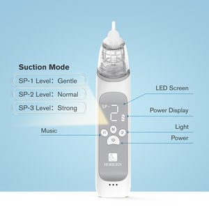 HORIGEN siliconen babyneuszuiger, elektrische neusreiniger voor kinderen, neuszuiger - Product Image 2