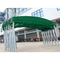   Auvent coulissant imperméable - tente pliable et mobile, auvent télescopique coulissant, imperméable, ignifuge et résistant aux UV
