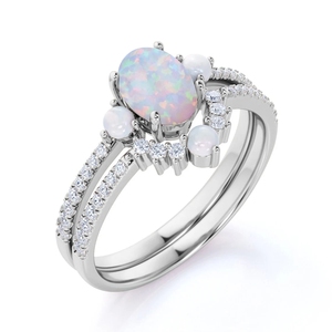 Anillo <span class=keywords><strong>de</strong></span> compromiso <span class=keywords><strong>de</strong></span> Plata <span class=keywords><strong>de</strong></span> Ley 925 con <span class=keywords><strong>perla</strong></span> <span class=keywords><strong>de</strong></span> agua dulce, Ópalo Natural <span class=keywords><strong>de</strong></span> corte ovalado <span class=keywords><strong>de</strong></span> 1,50 quilates, para mujeres - Product Image 2