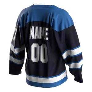 Proveedor de Ropa Deportiva con Cuello en V, Uniformes con Bordado de Equipos, Ropa Deportiva de Secado Rápido, Jersey de Hockey de Sarga - Product Image 2