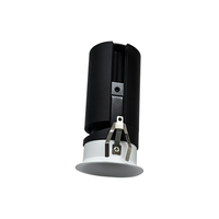 Spot encastré à cadre ultra-fin 45 mm, 12W, CRI95, anti-éblouissement profond, pour magasin, hôtel, musée (non inclus dans le prix)