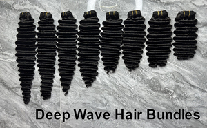 Capelli Umani Veri al 100% con Onde Profonde, Punte Piene e Spesse, Pacchetto da 100g per Donne - Product Image 6
