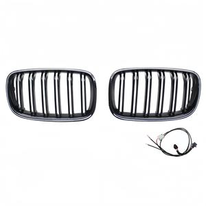 Modification de la <span class=keywords><strong>calandre</strong></span> LED noire brillante Double Line Grille Double Bar Grille pour <span class=keywords><strong>BMW</strong></span> <span class=keywords><strong>X5</strong></span> X6 Series E70 E71 E72 - Product Image 6