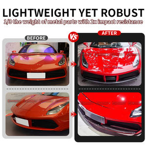 ดิฟฟิวเซอร์กันชนหน้าคาร์บอนไฟเบอร์แท้ สำหรับเฟอร์รารี่ 488 รุ่น OEM สไตล์คาร์บอนแห้ง  อะไหล่ตกแต่งตัวถังรถยนต์อื่นๆ - Product Image 2