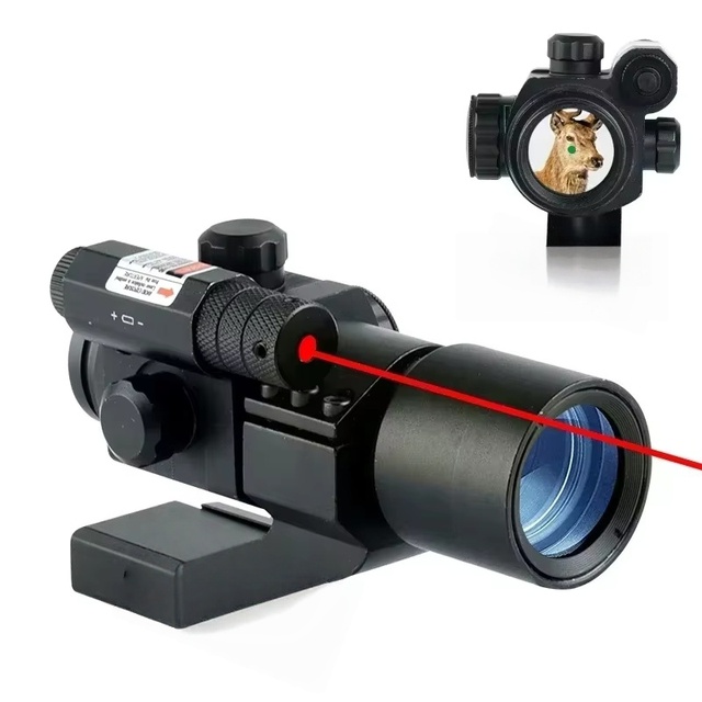 Shooting Adjustable Red and Green Dot Brightness Sight, Red Laser Suitable for Outdoor Shooting and Hunting