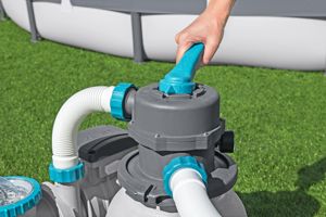 Nouveau pour 2025 : <span class=keywords><strong>Filtre</strong></span> <span class=keywords><strong>à</strong></span> <span class=keywords><strong>sable</strong></span> Euro 1600 gallons gris 48x42x53cm pour <span class=keywords><strong>piscine</strong></span> hors-sol 58497 et accessoires de nettoyage de l'eau - Product Image 2