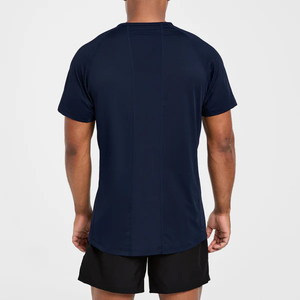 Nouveau T-shirt Homme Slim Fit Sportif Uni Tricoté Léger à Manches Courtes Écologique Respirant Séchage Rapide pour Activités de Plein Air - Product Image 6