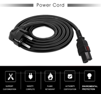 220V Eu 3 Prong Plug Iec Connecteur Ac Extension EU Cordon D'alimentation Serrure C15 Cordon D'alimentation