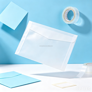 Transparenter Umschlag im Westlichen Stil für Einfache Europäische Kunstpostkarten Geschäftliche Einladungsbriefe Modell-Versandtasche - Product Image 4