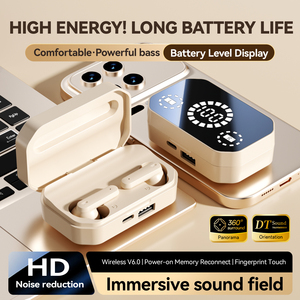 Nuevos auriculares inalámbricos GameBuds M154 TWS, auriculares estéreo inalámbricos con Bluetooth 5.4, latencia ultrabaja, auriculares inalámbricos TWS. - Product Image 5