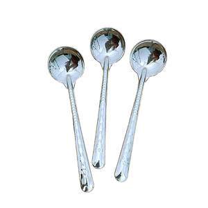 Juego de Cucharas Modernas de Acero Inoxidable 18/0, Ecológicas, Plateadas, con Mango Largo, para Hogar y Restaurante, Venta al Por Mayor a Precio Económico - Product Image 2