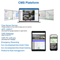 JOINLGO ODM/OEM DVR CCTV Mobile per Veicoli a 4 Canali 4G GPS WIFI SSD/SD 1080P con Visualizzazione Remota tramite APP/WEB/PC per Flotte di Camion e Furgoni, Server CMS Gratuito